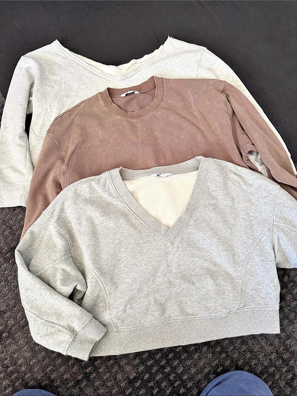 Target Sweatshirts 3-Piece Lot Size Medium Gray & Brown